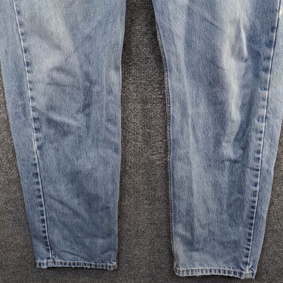 Levi's 505 Men's Regular Straight Fit Jeans Blue 38x30 Stone Wash Denim - Picture 4 of 14